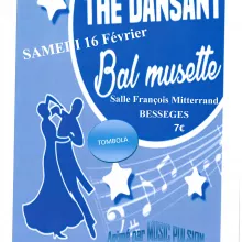 Thé Dansant le samedi 16 Février "Salle François Mitterrand" 