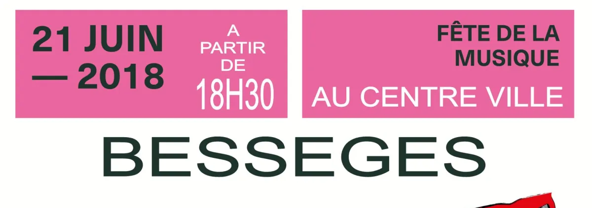 Affiche fête de la musique Bessèges